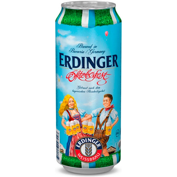 Пиво Светлое Erdinger Oktoberfest in can 0,5 л фото