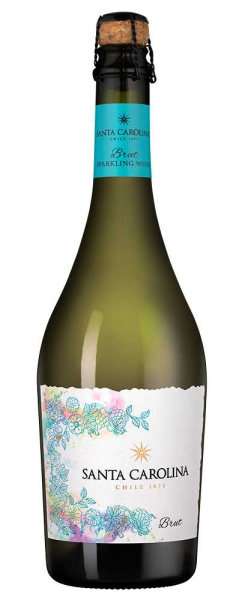 Вино игристое Белое Брют Santa Carolina Brut 2024 0,75 л фото