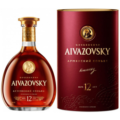 Бренди Aivazovsky 12 Years Old in tube 0,5 л фото