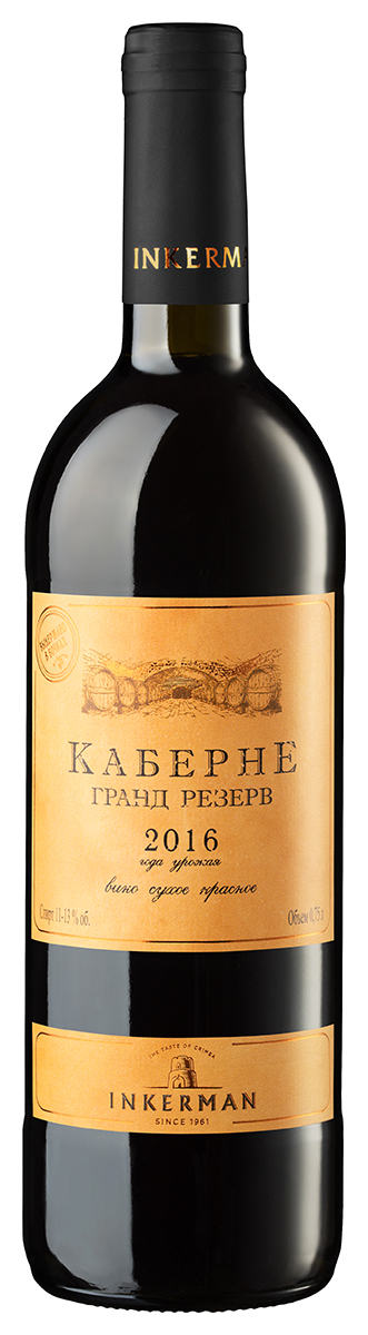 Вино Красное Сухое Inkerman Cabernet Grand Reserve 2018 0,75 л фото