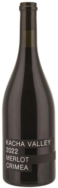 Вино Красное Сухое Kacha Valley Merlot Crimea 2022 0,75 л фото