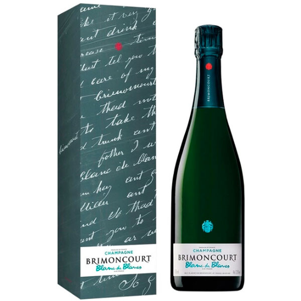 Шампанское Белое Экстра Брют Brimoncourt Blanc de Blancs Brut Champagne in gift box 0,75 л фото