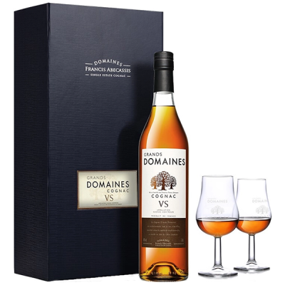 Коньяк Grands Domaines VS with 2 glasses in gift box 0,70 л фото