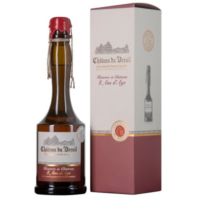 Кальвадос Chateau du Breuil Reserve du Chateau 8 Ans Pays d'Auge in gift box 0,7 л фото