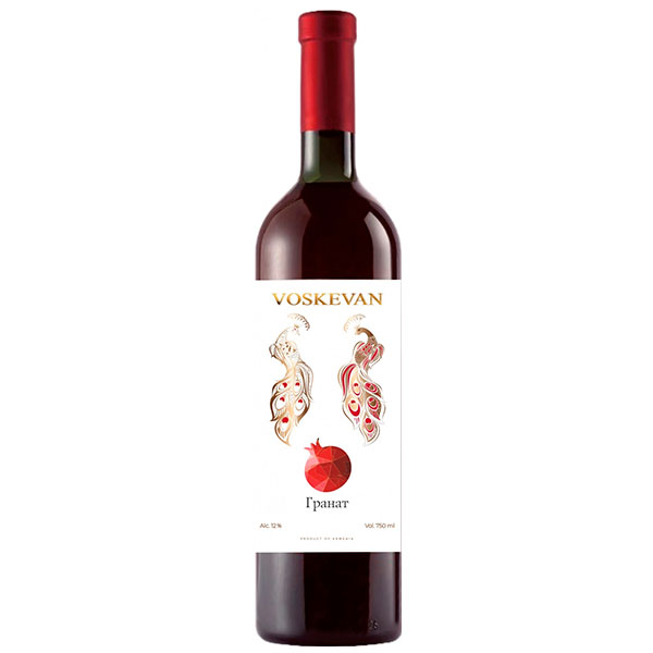 Плодовое вино Красное Полусладкое Voskevan Pomegranate 0,75 л фото