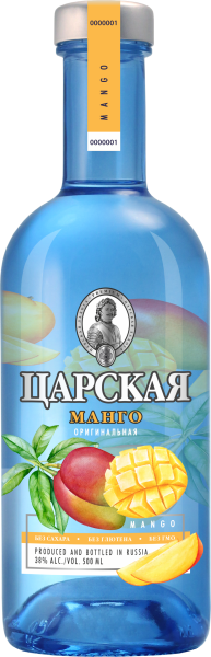 Водка Царская Оригинальная Манго 38% 0,5 л фото