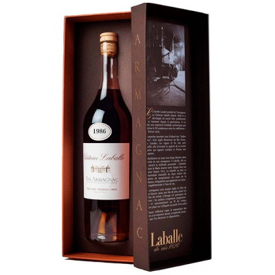 Арманьяк Chateau Laballe Bas Armagnac in gift box 1986 0,70 л фото