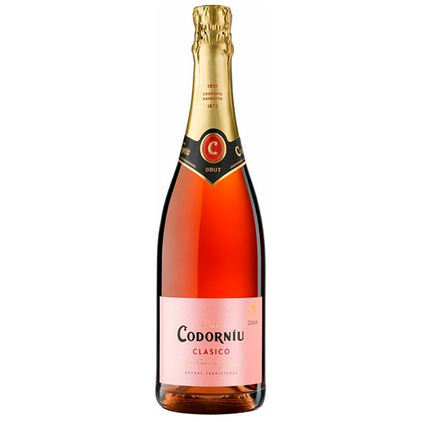 Вино игристое Розовое Брют Codorniu Clasico Rosado Brut Cava 0,75 л фото