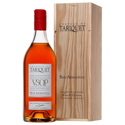 Арманьяк Chateau du Tariquet VSOP Bas-Armagnac in wooden box 2,5 л фото