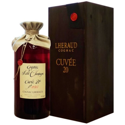 Коньяк Lheraud Cuvee 20 in wooden box 5 л фото
