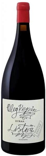 Вино Красное Сухое Oleg Repin Listva Syrah 2023 1,5 л фото