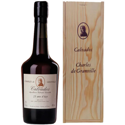 Кальвадос Charles de Grandville 25 Ans in wooden box 0,7 л фото