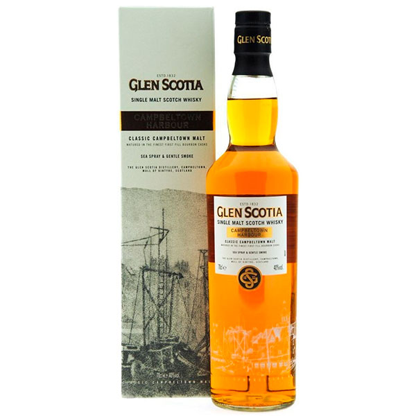 Виски Glen Scotia Campbeltown Harbour Single Malt Campbeltown in gift box 0,70 л фото