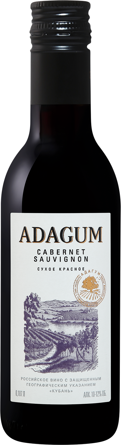 Вино Красное Сухое Adagum Cabernet Sauvignon Kuban 0,187 л фото