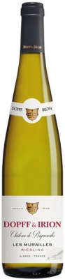 Вино Белое Полусухое Dopff & Irion Chateu de Riquewihir Riesling Les Murailles Alsace 2022 0,75 л фото