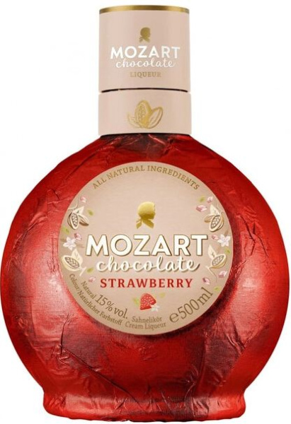 Ликер Mozart White Chocolate Cream Strawberry 0,5 л фото