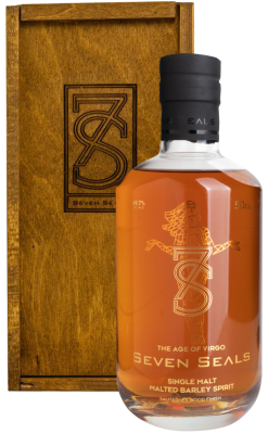 Виски Seven Seals Zodiac The Age of Virgo Single Malt in wooden box 0,5 л фото