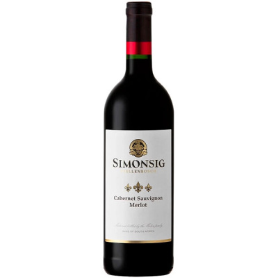 Вино Красное Сухое Simonsig Cabernet Sauvignon Merlot Stellenbosch 2021 0,75 л фото