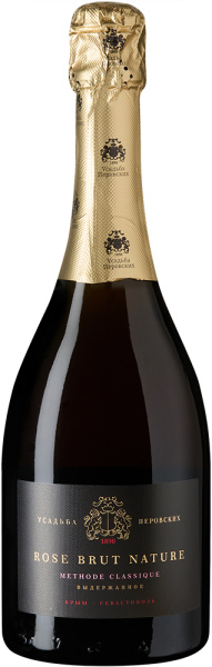 Вино игристое Розовое Экстра Брют Усадьба Перовских Розе Брют Натюр 2021 0,75 л фото