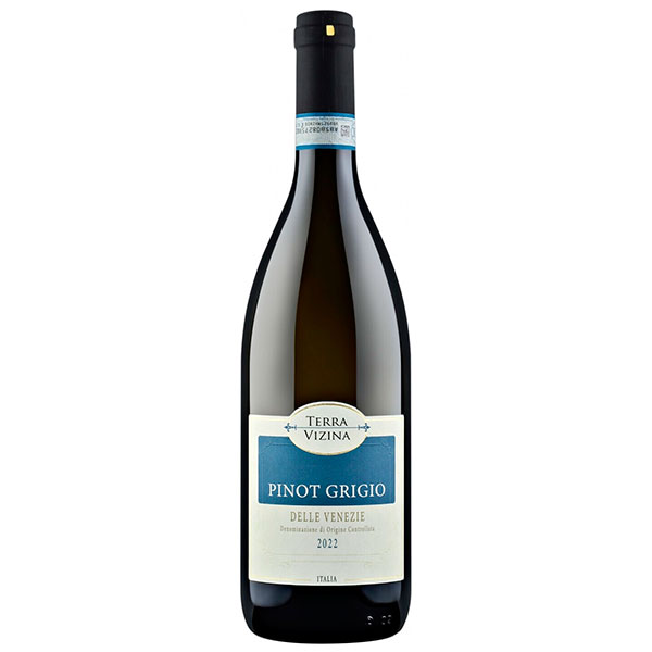 Вино Белое Полусухое Terra Vizina Pinot Grigio delle Venezie 2022 0,75 л фото