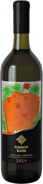 Вино Белое Сухое Sober Bash Grani Mtsvane Amphora Kuban 2025 0,75 л фото