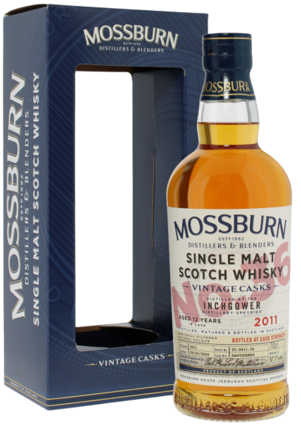 Виски Mossburn Inchgower 12 Year Old Vintage Casks in gift box 0,7 л фото