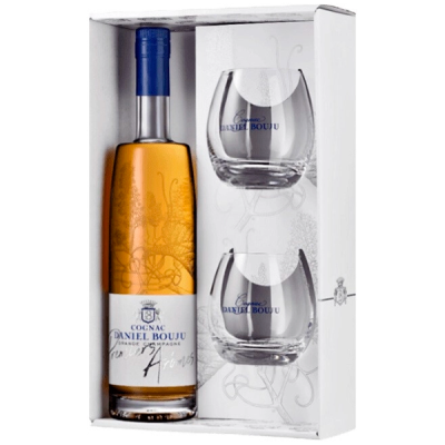 Коньяк Daniel Bouju Premiers Aromes Grande Champagne with 2 glasses in gift box 0,70 л фото