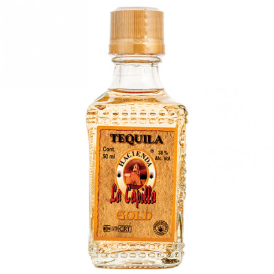 Текила Hacienda La Capilla Gold 0,05 л фото
