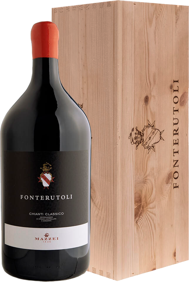 Вино Красное Сухое Mazzei Fonterutoli Chianti Classico in wooden box 2022 3 л фото