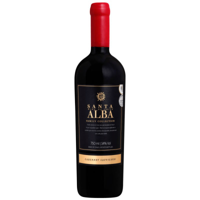 Вино Красное Сухое Santa Alba Family Collection Cabernet Sauvignon Valle de Curico 2020 0,75 л фото