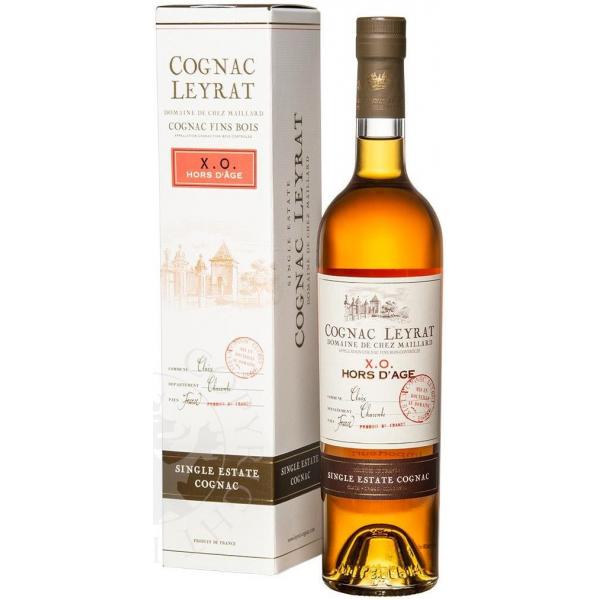 Коньяк Leyrat XO Hors d'Age Fins Bois in gift box 0,70 л фото