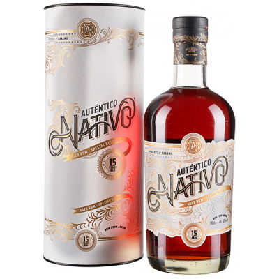 Ром Autentico Nativo 15 Years Old in gift box 0,70 л фото