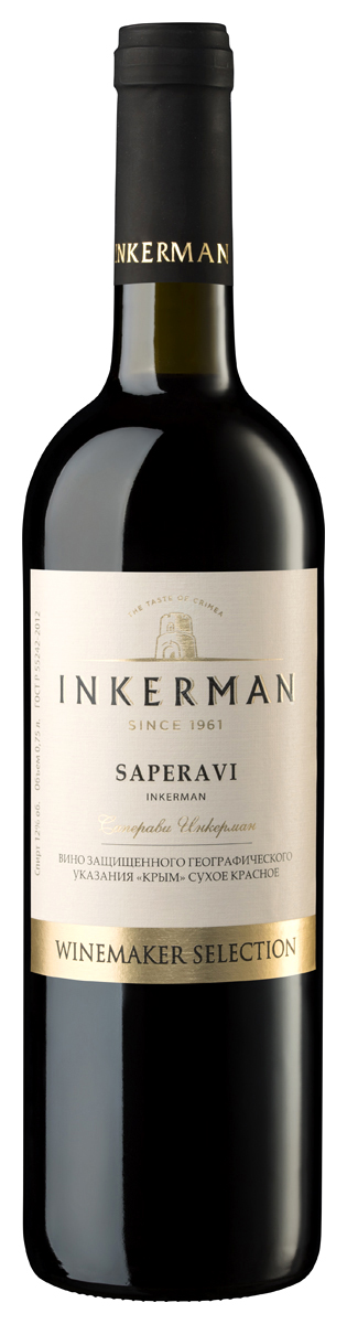 Вино Красное Сухое Inkerman Winemaker's Selection Saperavi 2022 0,75 л фото