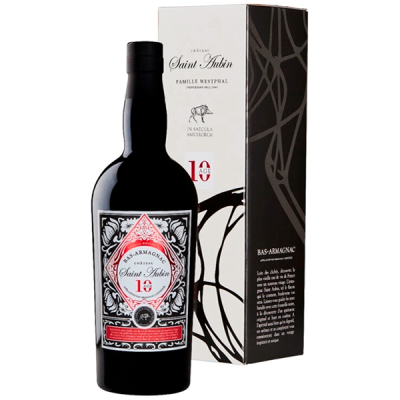 Арманьяк Saint Aubin 10 Age Bas-Armagnac in gift box 0,70 л фото