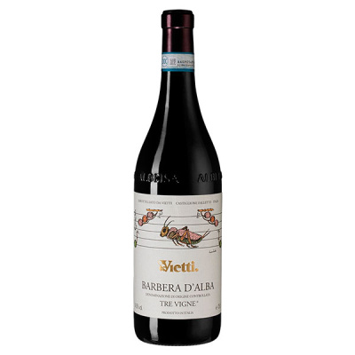 Вино Красное Сухое Vietti Tre Vigne Barbera d'Alba 2019 0,75 л фото