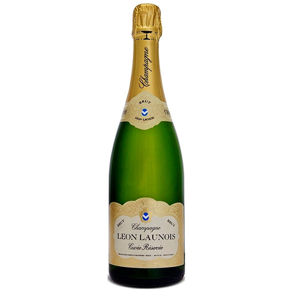 Шампанское Белое Брют Leon Launois Cuvee Reservee Brut Champagne 2018 0,75 л фото