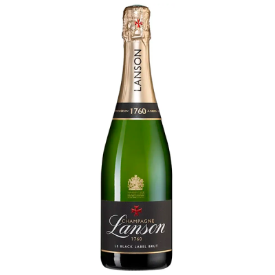 Вино игристое Белое Брют Lanson Black Label Brut Champagne 0,75 л фото