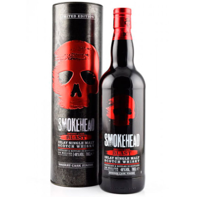 Виски Smokehead Sherry Cask Blast Single Malt Islay in tube 0,70 л фото