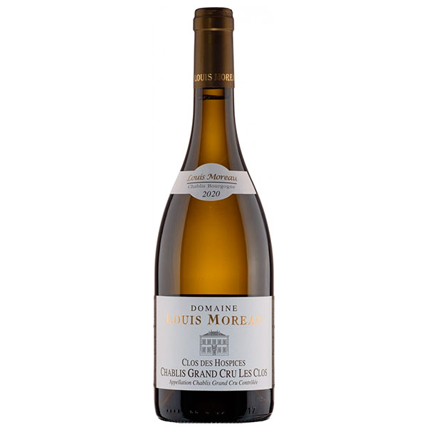 Вино Белое Сухое Domaine Louis Moreau Chablis Grand Cru Les Clos Clos des Hospices 2020 0,75 л фото