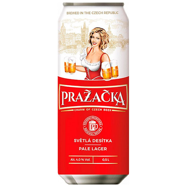 Пиво Светлое Prazacka in can 0,5 л фото