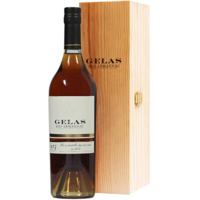 Арманьяк Gelas Bas Armagnac in wooden box 1973 0,70 л фото
