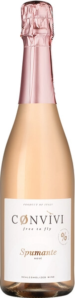 Вино игристое Розовое Convivi Spumante Rose Free From Alcohol 0,75 л фото