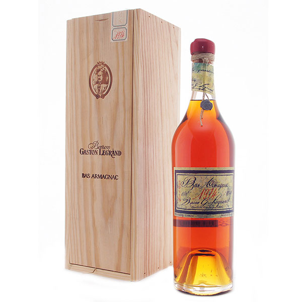 Арманьяк Baron G. Legrand Bas Armagnac in wooden box 1974 0,70 л фото