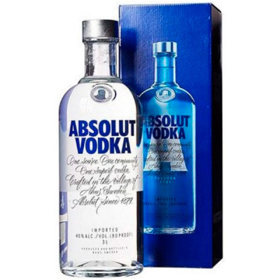 Водка Absolut in gift box 3 л фото