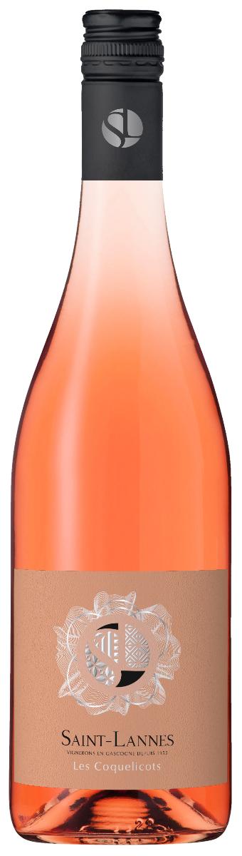 Вино Розовое Сухое Domaine Saint-Lanne Le Coquelicot Cotes de Gascogne 2021 0,75 л фото