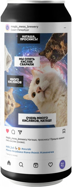Пиво Magic Mess Wake Up, Natasha! in can 0,45 л фото