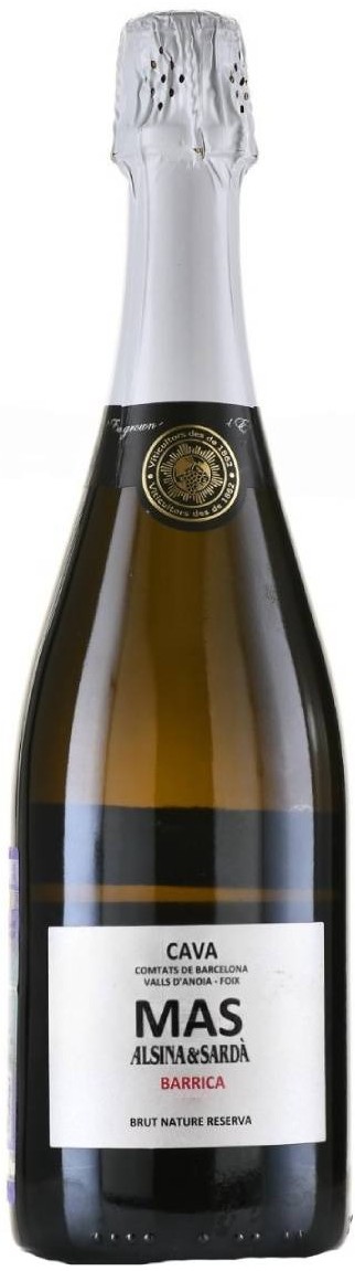 Вино игристое Белое Экстра Брют Alsina & Sarda Mas Brut Nature Reserva Cava 0,75 л фото