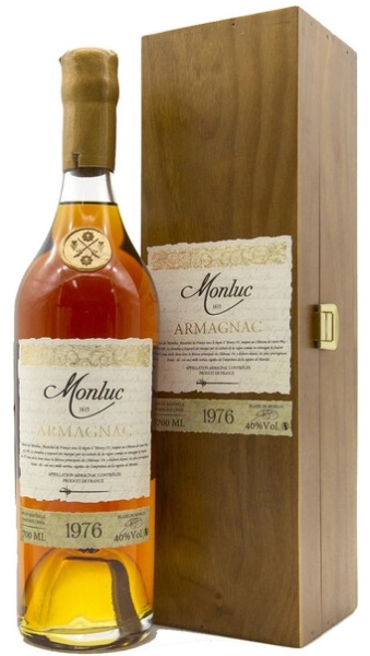 Арманьяк Monluc in wooden box 1976 0,7 л фото