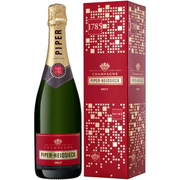 Вино игристое Белое Брют Piper-Heidsieck Brut Champagne in gift box 0,75 л фото