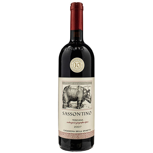 Вино Красное Сухое Casanova della Spinetta Sassontino Toscana 2007 0,75 л фото